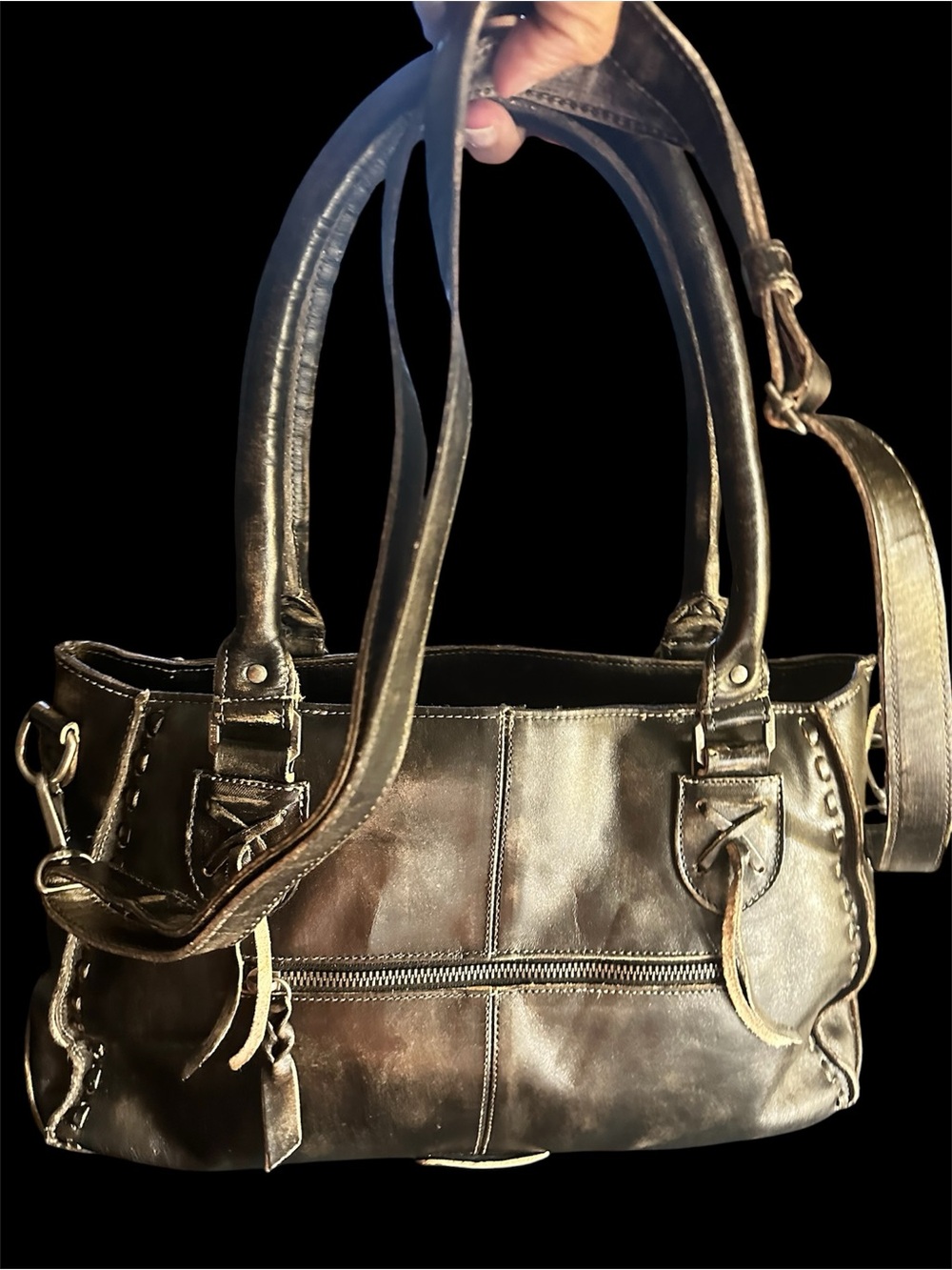 Bed|Stu Rockababy Black Hand Wash Handbag NWOT - Picture 3 of 6